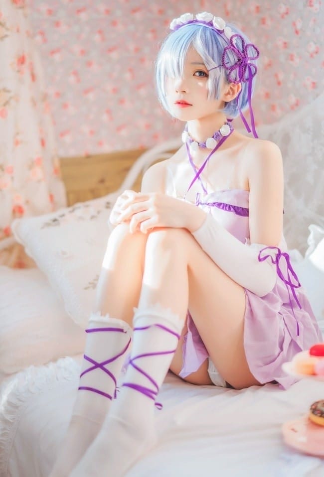 桜桃喵 – NO.133 蕾姆小睡裙[24P-410MB]