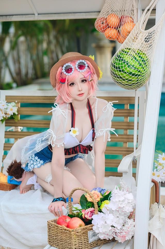 焖焖碳 – NO.036 明日方舟 澄闪泳装 [22P-166MB]